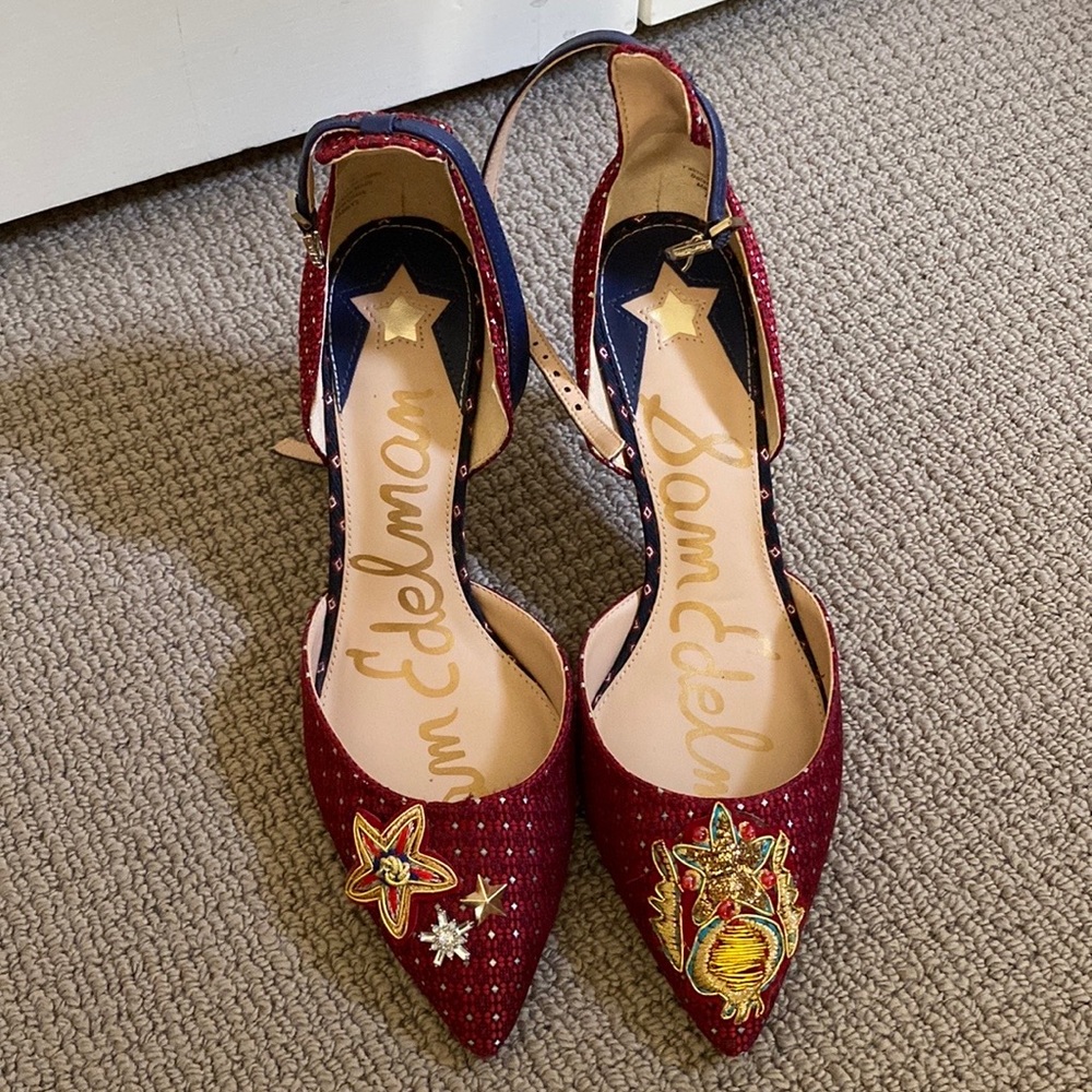 Sam Edelman Tabby2 d’Orsay embellished pumps 6M